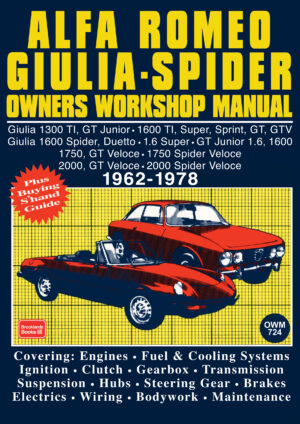 Alfa Romeo Giulia-Spider <br>Owners Workshop Manual <br>1962-1978
