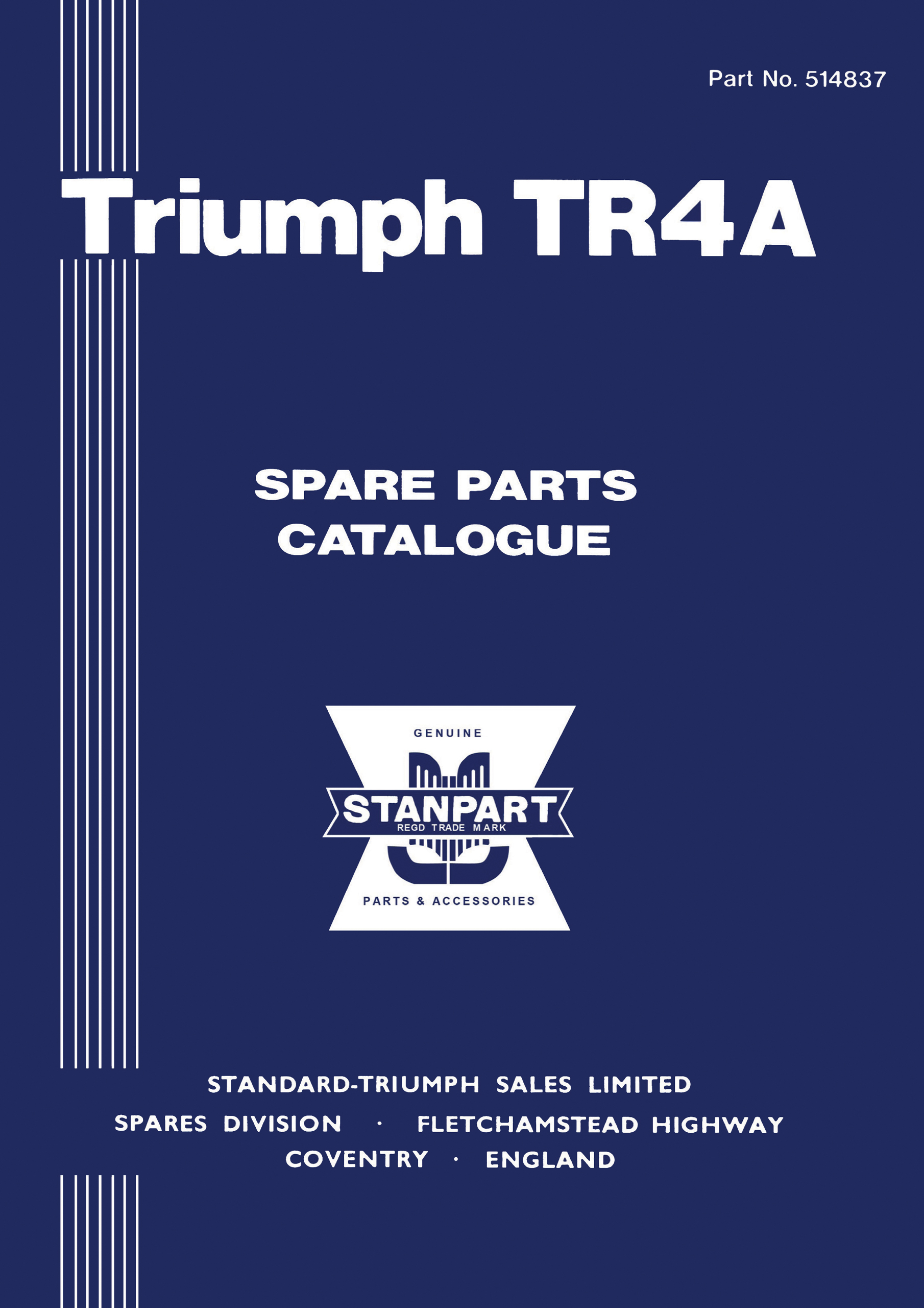 Triumph TR4A <br>Parts Catalogue