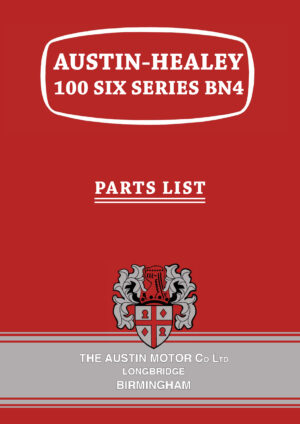 Austin-Healey 100/6 <br>BN4 Parts List (AKD1423)