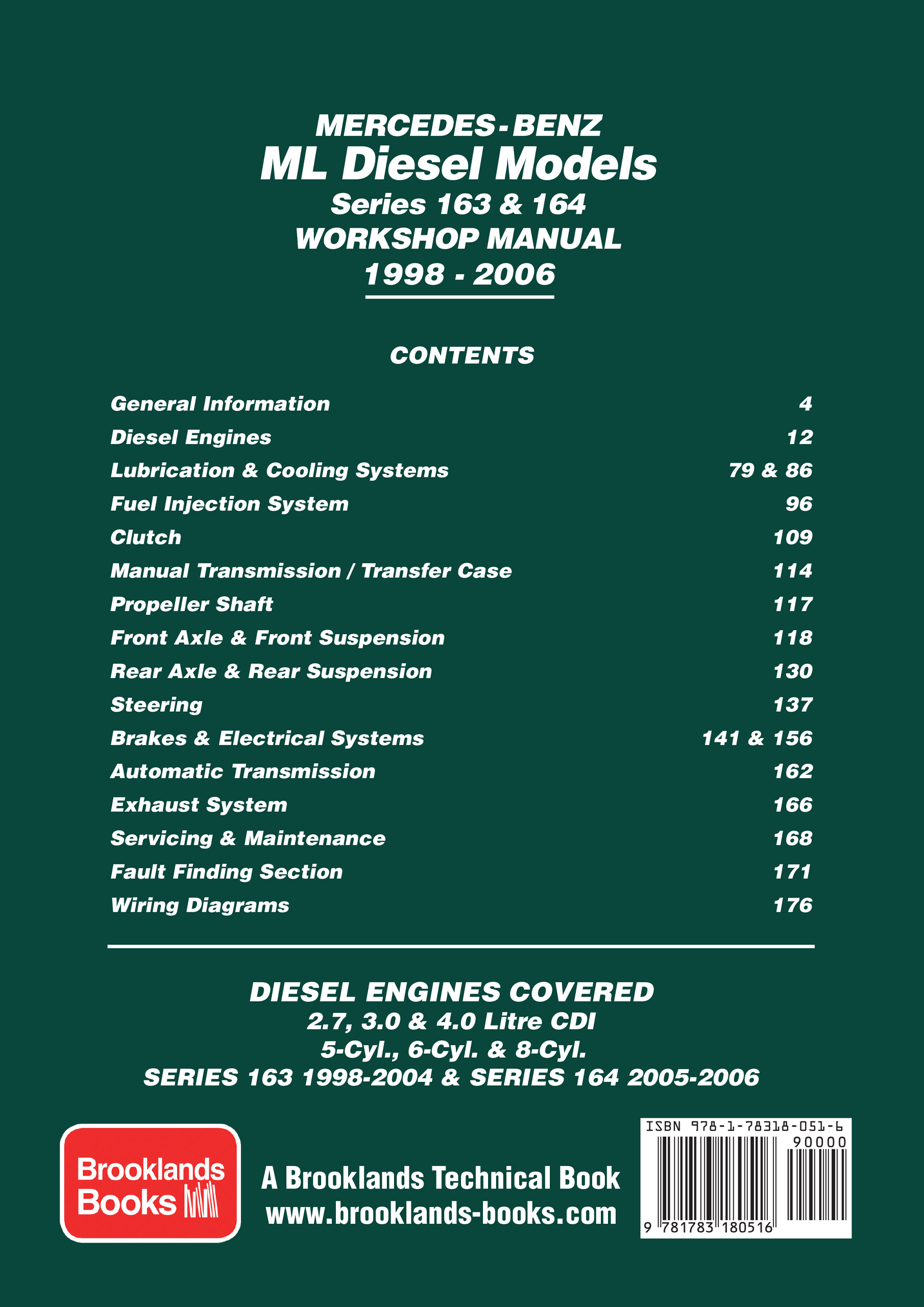Mercedes Benz ML Diesel Models Series 163 & 164 <br> Owners Workshop Manual <br> 1998-2006 - Image 2