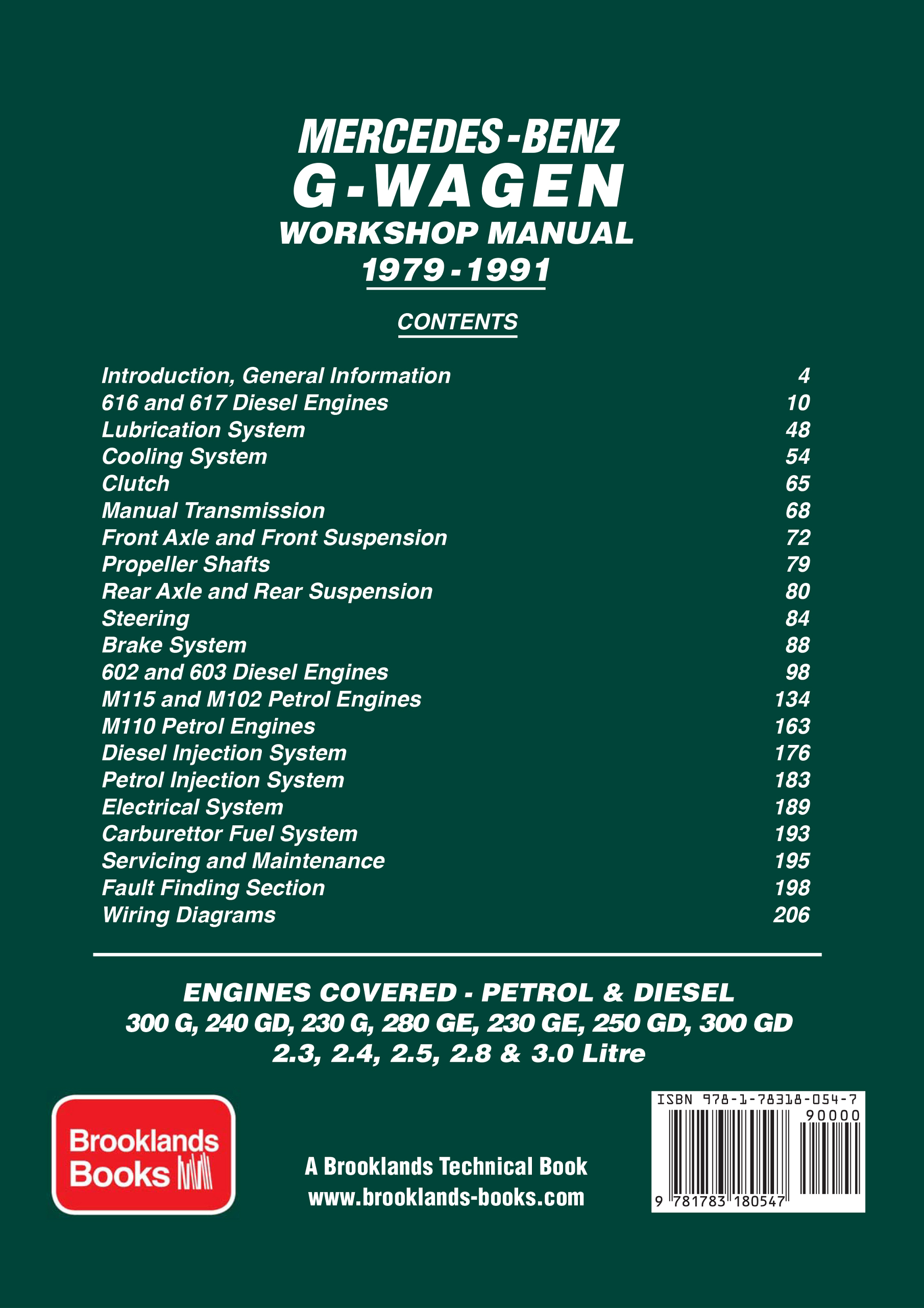 Mercedes-Benz G-Wagen<br> Owners Workshop Manual <br> 1979-1991 - Image 2