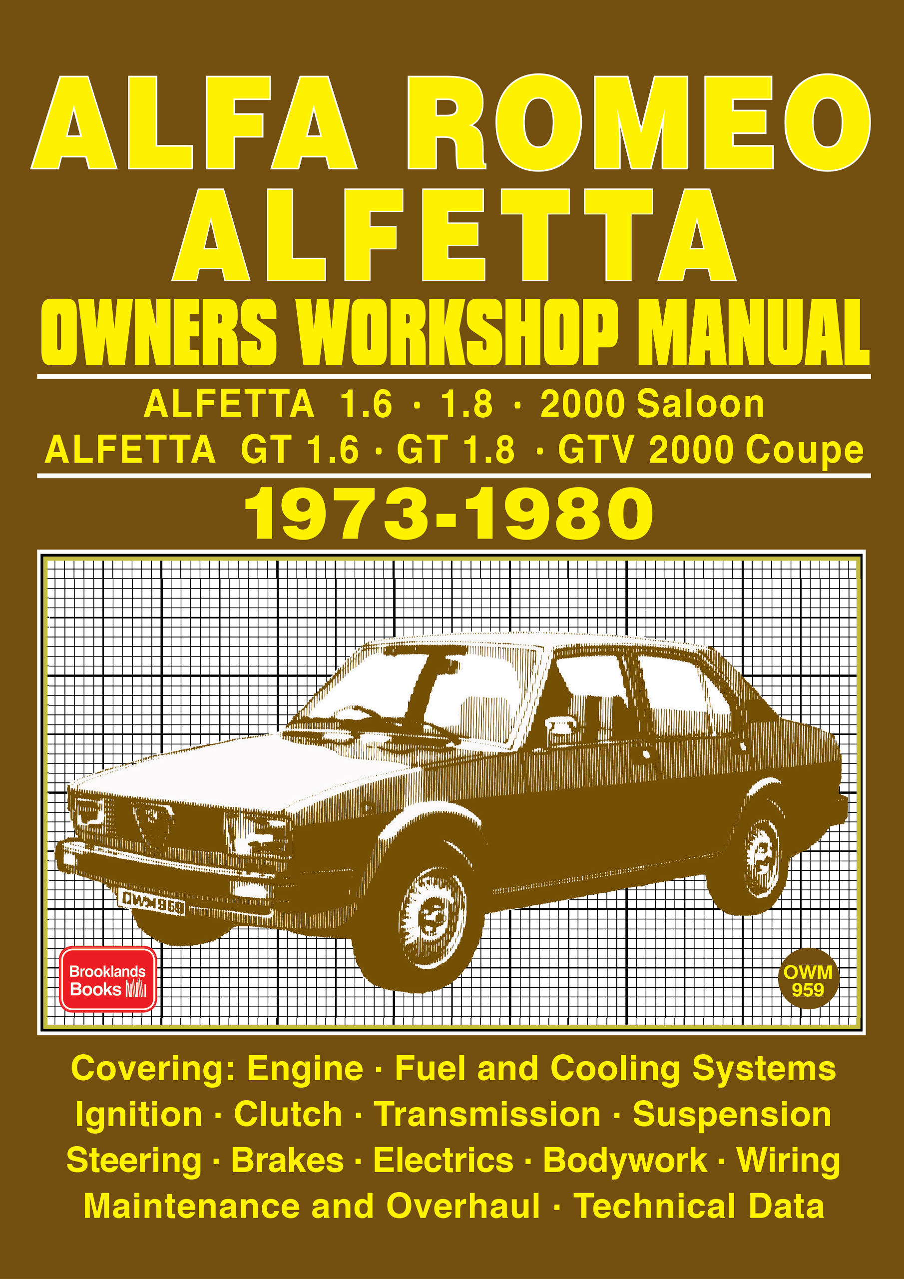 Alfa Romeo Alfetta <br>Owners Workshop Manual <br>1973-1980