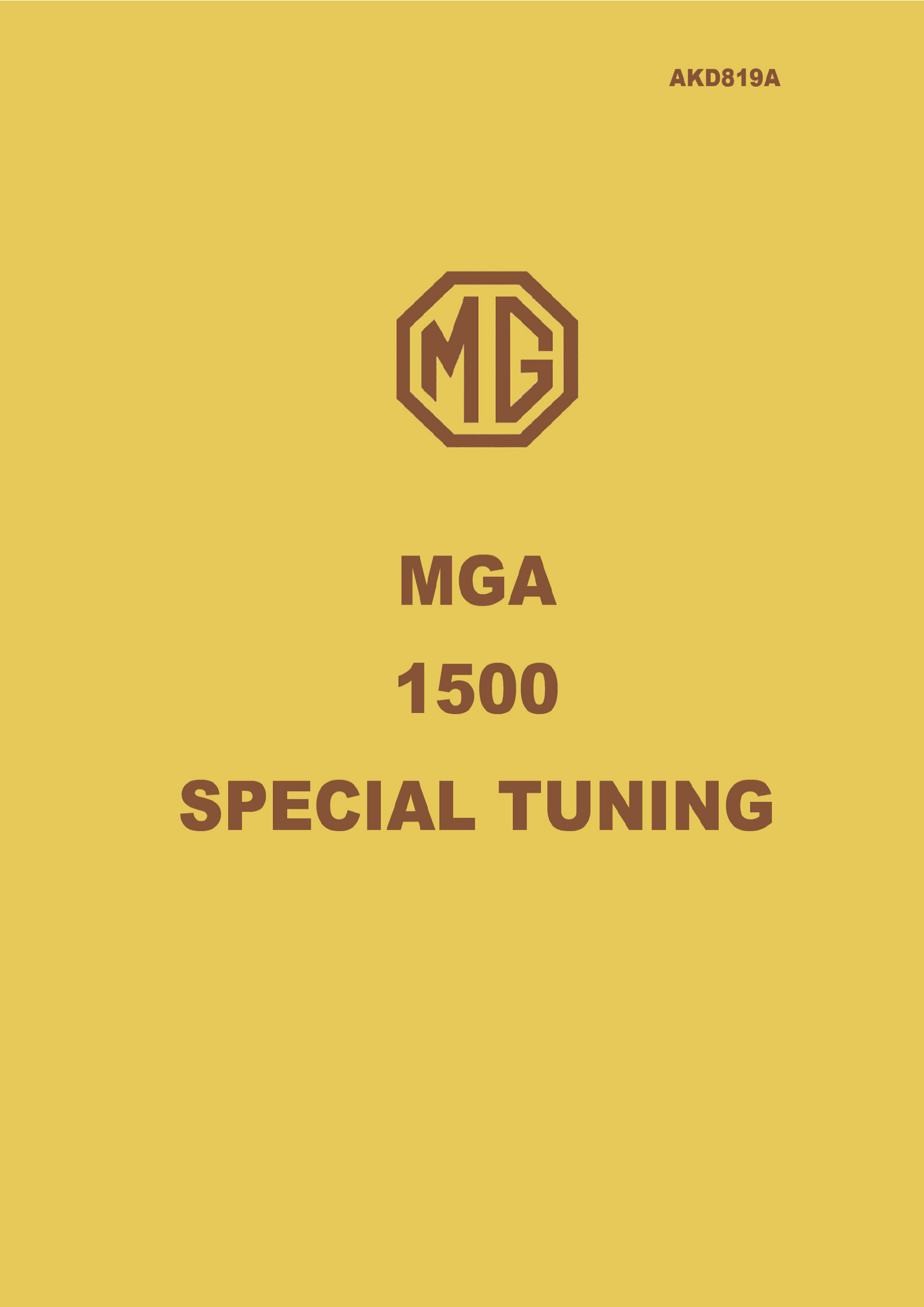 MGA 1500 <br>Special Tuning <br>(AKD819A)