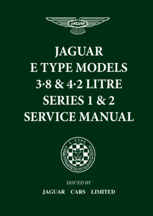 Jaguar E-Type<br> 3.8 & 4.2 Series 1 & 2  <br>Service Manual