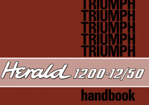 Triumph Herald 1200-12/50<br> Owners Handbook