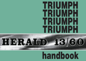 Triumph Herald 13/60 <br>Owners Handbook