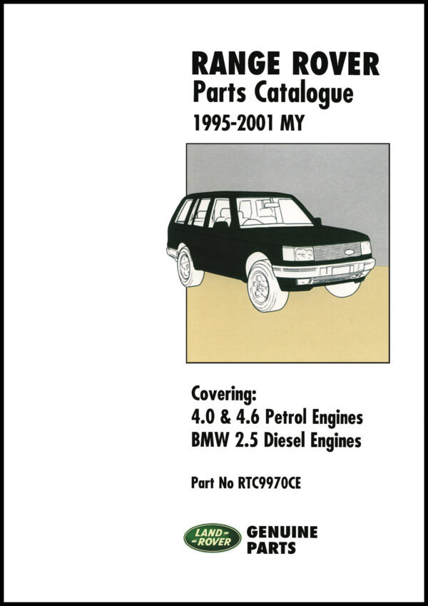Range Rover Parts List Range Rover Parts Catalogue 1995-2001 MY – Brooklandsbooks