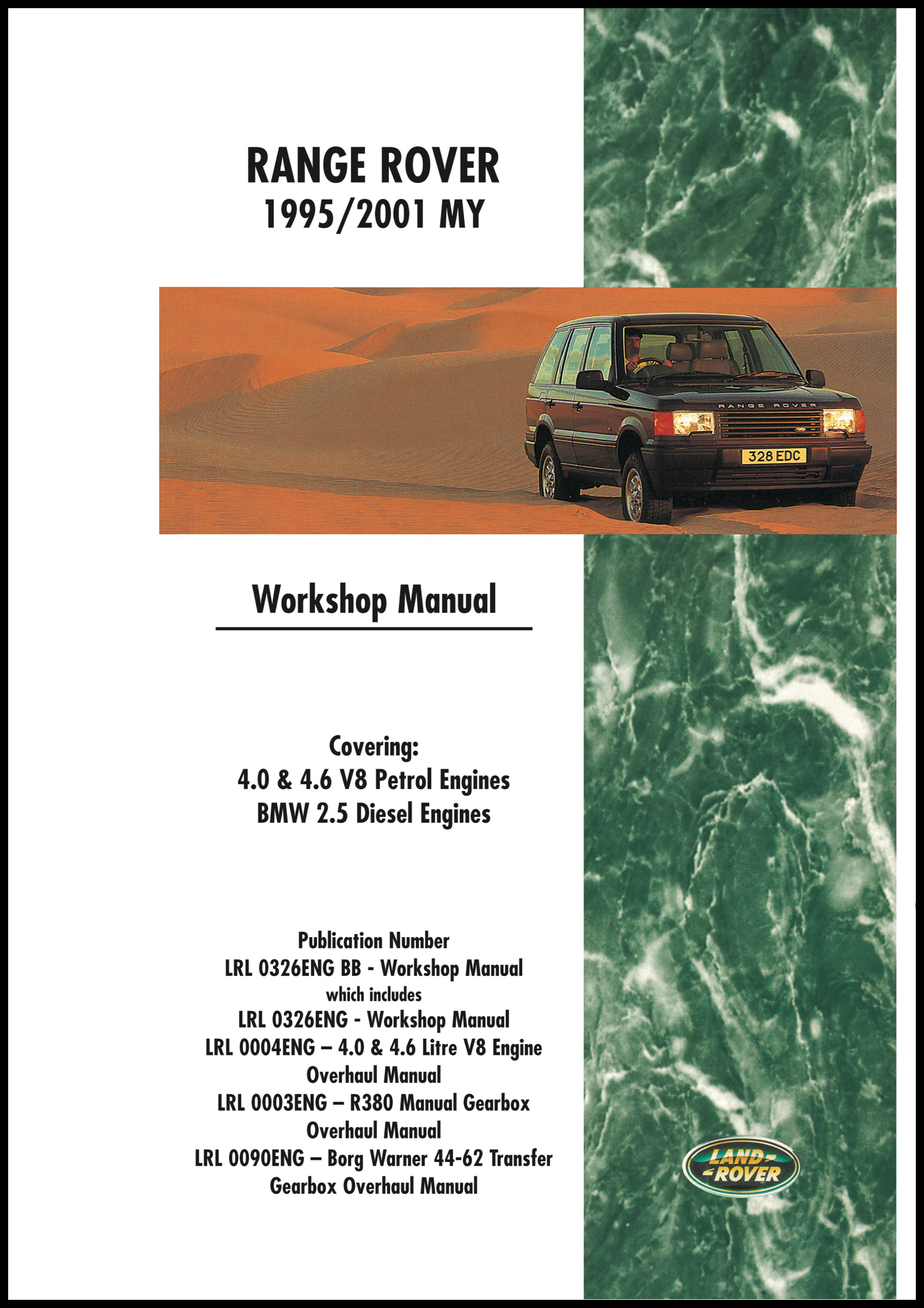 Range Rover <br>Workshop Manual <br>1995-2001