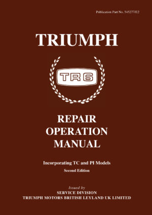 Triumph TR6 <br>Repair Operation Manual