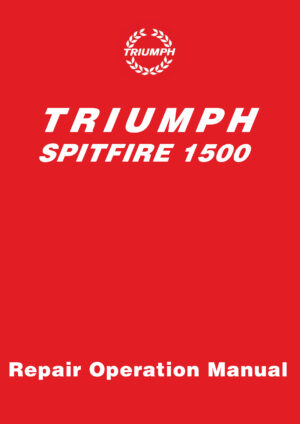 Triumph Spitfire 1500<br> Repair Operation Manual