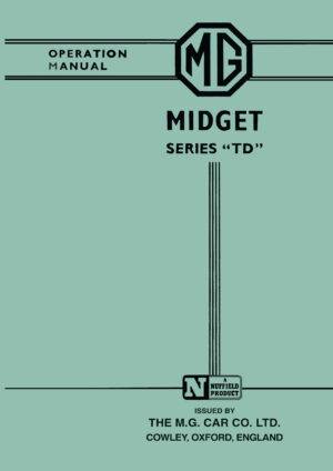 MG Midget <br>Series TD<br> Drivers Handbook