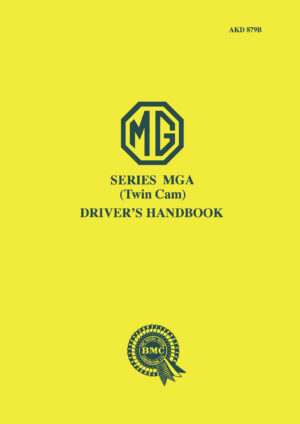 MG MGA Twin Cam <br>Drivers Handbook